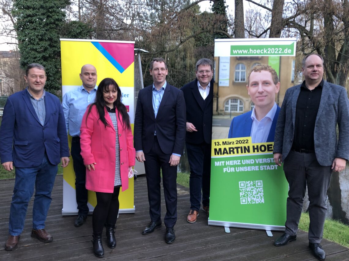 Fünf Bürgermeister aus vier Bundesländern unterstützen Hoeck – Prominenter Gast: Oberbürgermeister von Dresden spricht über seine Erfahrungen.